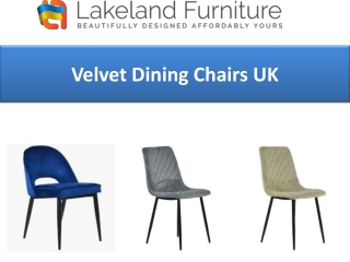 Velvet Dining Chairs UK