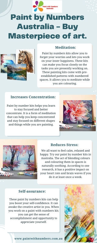 Paint by Numbers Australia - Masterpiece of art.