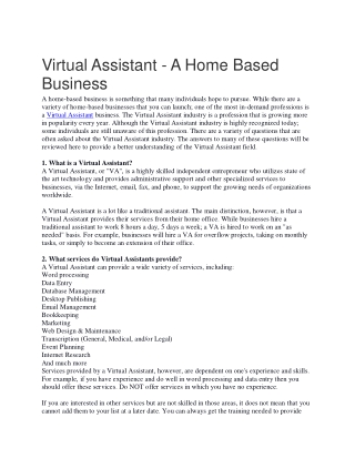 virtual assistants