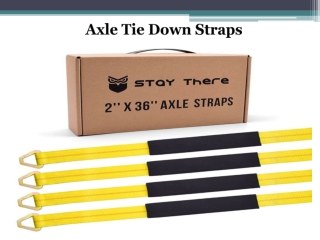 Axle Tie Down Straps