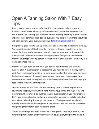 Ways to Run A Tanning Salon Safely4