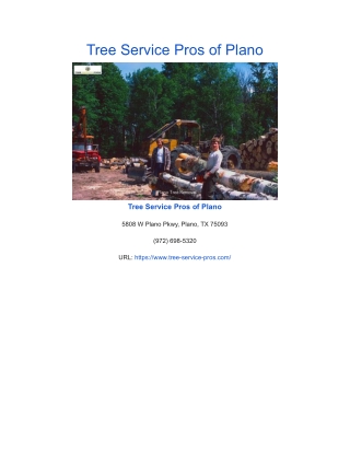 Tree Service Pros of Plano