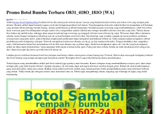 Promo Botol Bumbu Terbaru ౦831.Ꮞ18౦.181౦[WA]