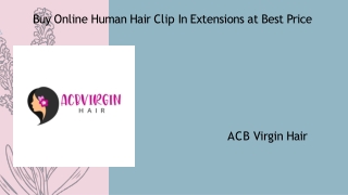 Buy Online Human Hair Clip In Extensions at Best Price (2)