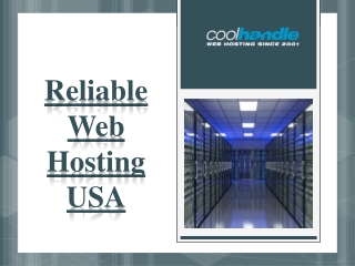 Reliable Web Hosting USA