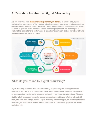 A Complete Guide to a Digital Marketing