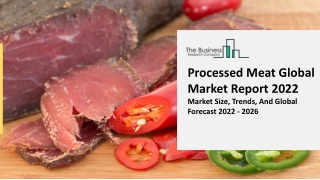 2022 Processed Meat Market Opportunities, Growth Objectives And Analysis Report