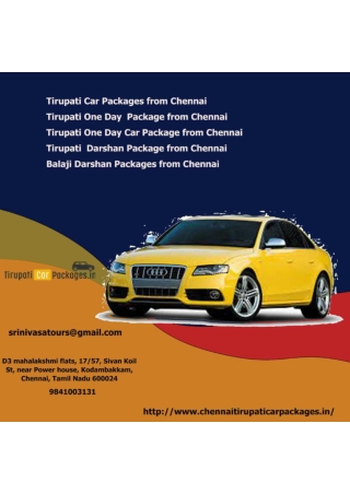 Balaji Darshan Packages from Chennai (2)