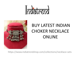 INDIAN CHOKER NECKLACE ONLINE