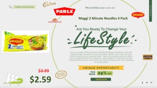 Maggi 2 Minute Noodles 4 Pack - Mandi Bazaar