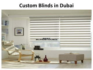Custom Blinds in Dubai