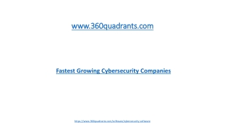 Fastest Growing Cybersecurity Companies