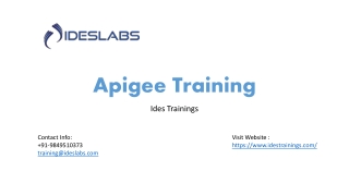 Apigee Training