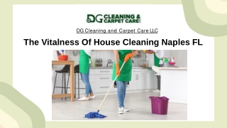 Importance Of House Cleaning Naples FL | DG Cleaning and Carpet Care LLC