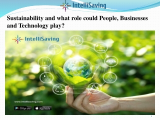 Sustainability and what role could we all play