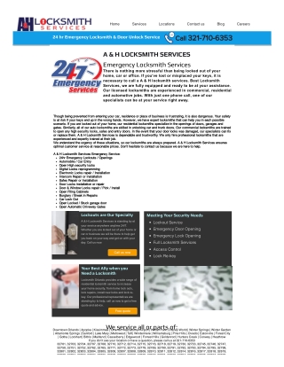 Emergency Locksmith Services