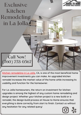 Exclusive Kitchen Remodeling in La Jolla