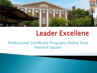 Certificate Programs online