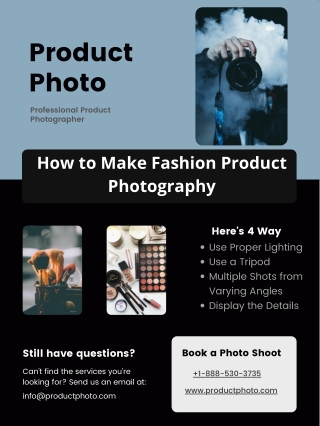 How to Make Fashion Product Photography