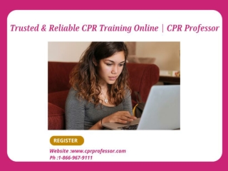 Trusted & Reliable CPR Training Online | CPR Professor