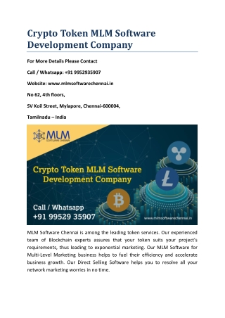 Crypto Token MLM Software Development Company