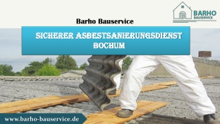 Sicherer Asbestsanierungsdienst Bochum