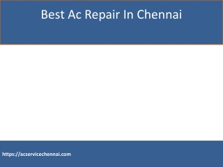 Best Ac Repair In Chennai