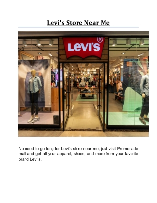 Levi's Store Near Me