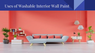 Uses of Washable Interior Wall Paint