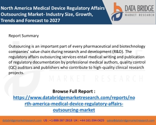 North America Medical Device Regulatory Affairs Outsourcing Market