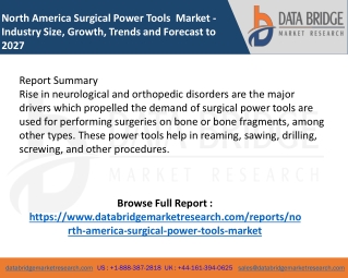 North America Surgical Power Tools  Market