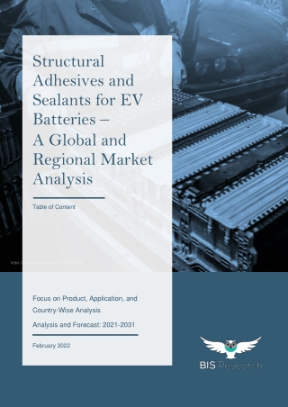 Structural Adhesives and Sealants Market for EV Batteries