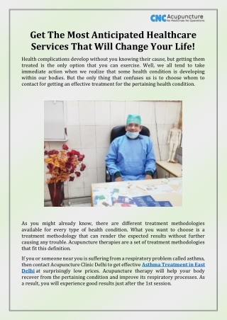 Asthma Treatment in East Delhi