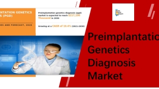 Preimplantation Genetics Diagnosis Market Size PPT