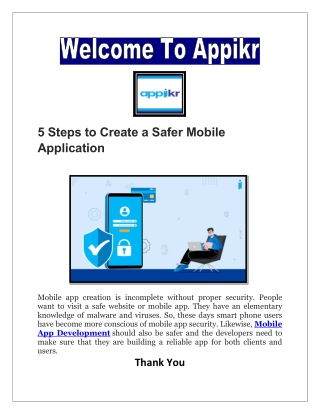 The best Android App Development incomplete without data security