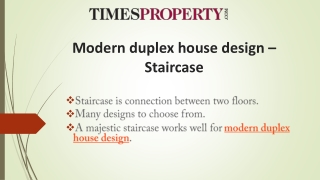 Modern duplex house design
