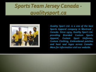 Sports Team Jersey Canada - qualitysport.ca