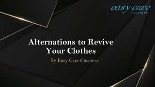 Alternations to Revive Your Clothes