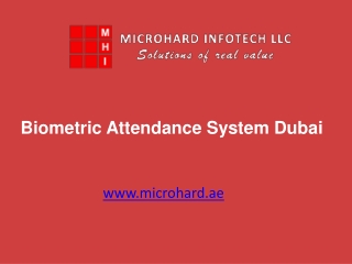 Biometric Attendance System Dubai