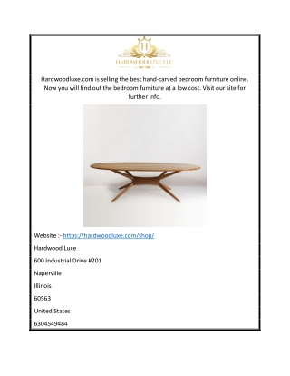 Find The Best Hand-carved Bedroom Furniture Online Hardwoodluxe.com