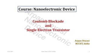 Single Electron Transistor