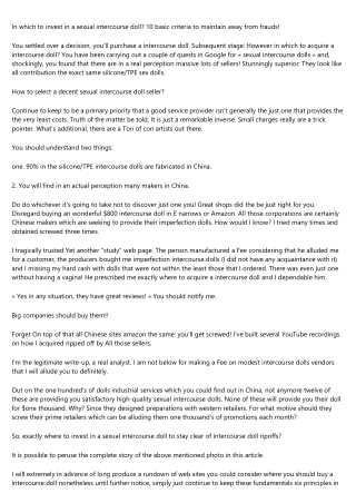 plus size sex doll: The Good, the Bad, and the Ugly