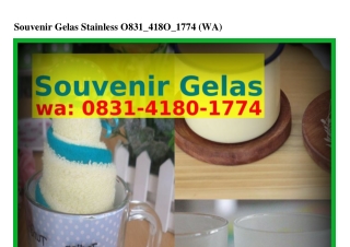 Souvenir Gelas Stainless