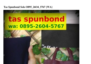 Tas Spunbond Solo Ô895-26ÔԿ-5767[WhatsApp]