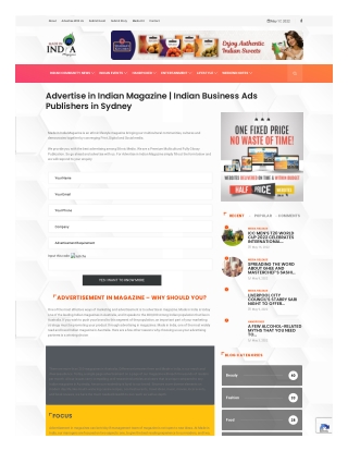 Advertise In Indian Magazine |Advertise In Indian Newspaper In Sydney Melbourne