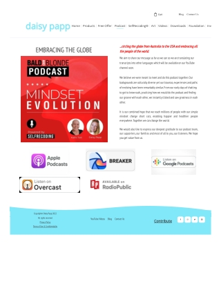 Bald and Blonde Mindset Evolution Podcast, Self help podcasts in USA