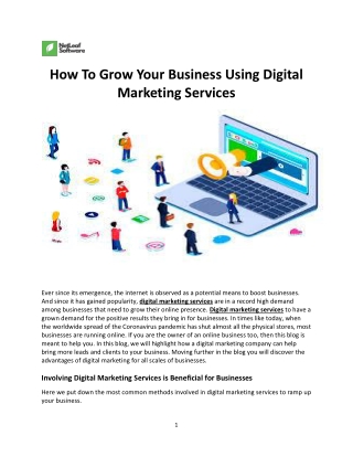 How To Grow Your Business Using Digital Marketing Services