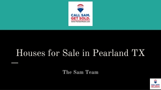 Houses for Sale in Pearland TX