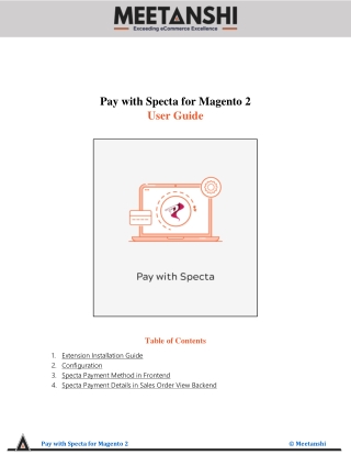 Magento 2 Pay with Specta