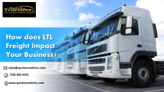 How does LTL Freight Impact Your Business